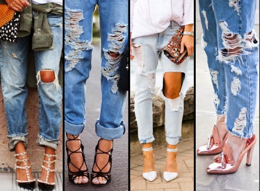 Фото 6 Рваные джинсы являются последним трендом моды